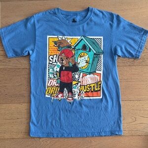 Legendary Hustle rise & grind blue cotton bear t-shirt lauder Bailey apparel